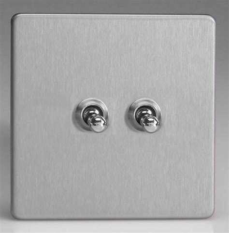 stainless steel toggle light switch